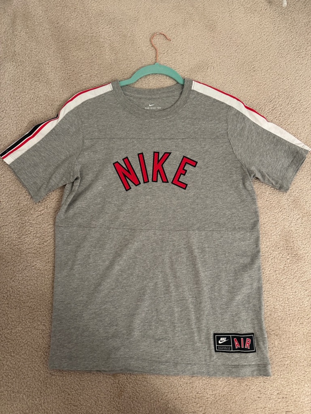 Nike Kids Gray Logo Crewneck T-Shirt